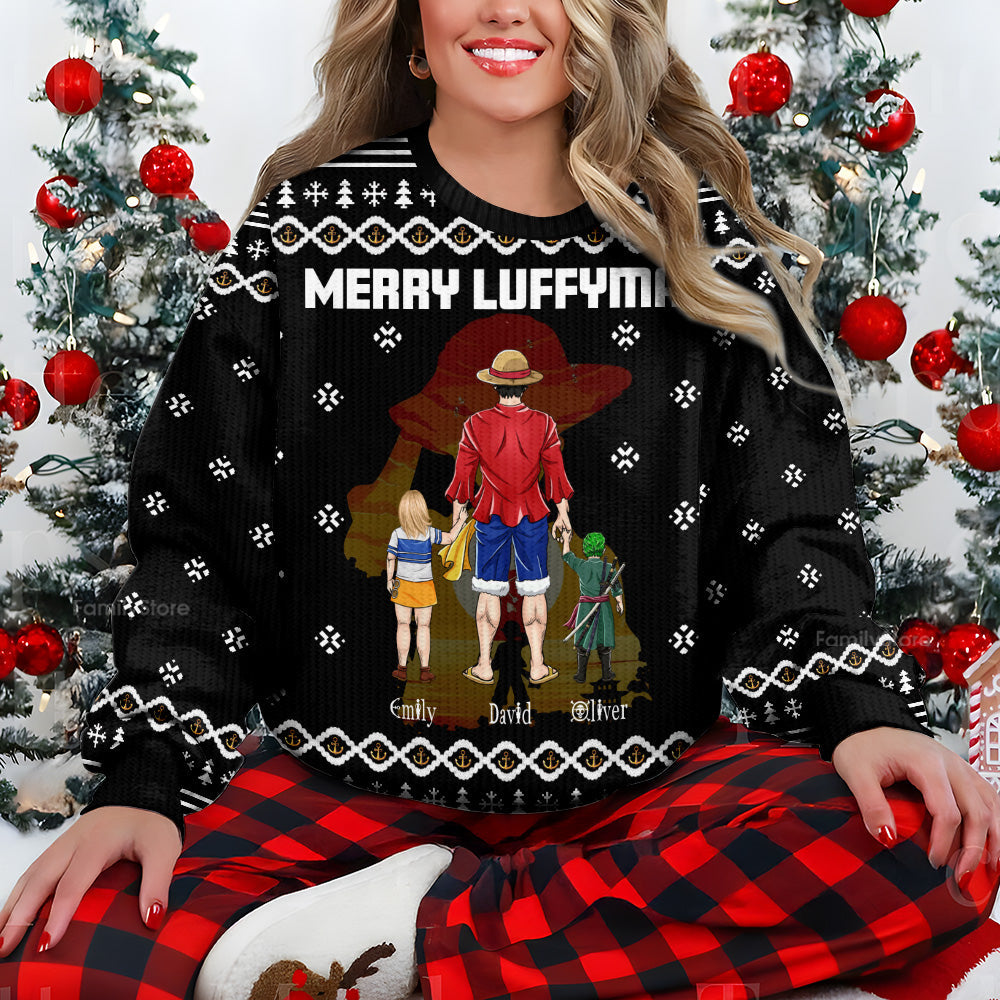 Personalized Ugly Christmas Sweater Custom Family Design Gift