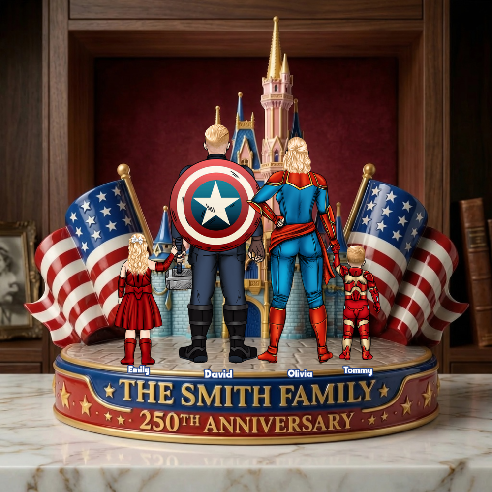 Personalized Acrylic 250th Anniversary Plaque for Family