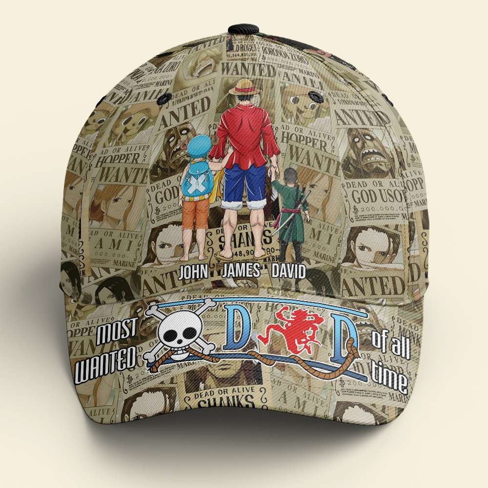 Personalized Pirate Adventure Classic Cap Gift for Dad - Anime Style