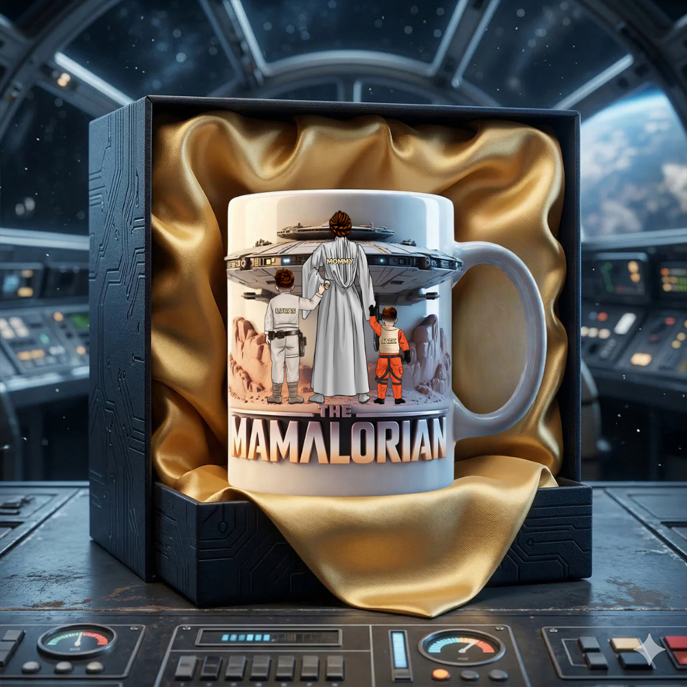 Personalized Mamalorian Mug Gift for Mom – Custom Hero Design Mug GradoCreations