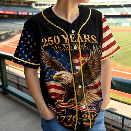 Personalized 250th Anniversary Baseball Jersey Shirt Gift Jersey Baseball Shirt GradoCreations