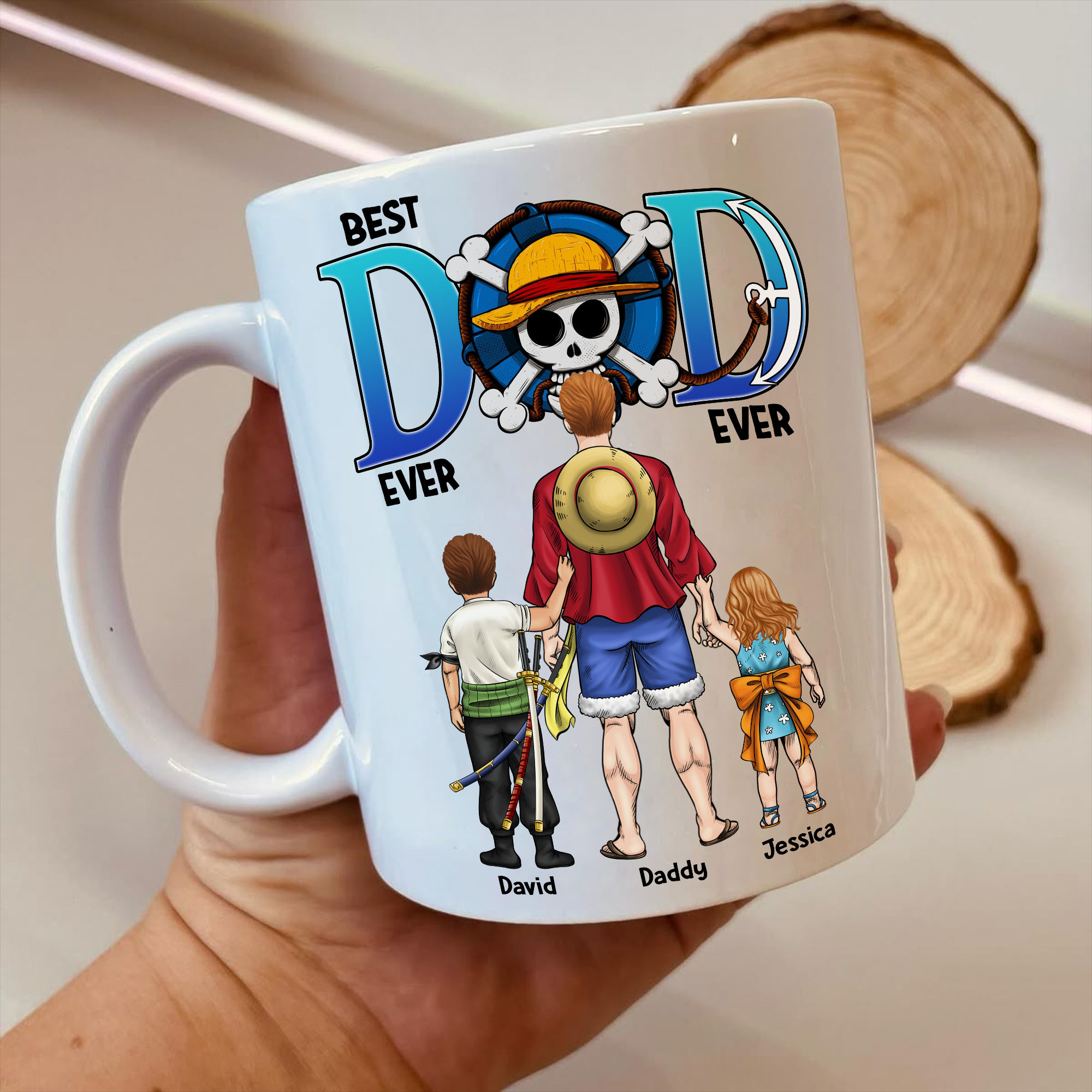Personalized Best Dad Ever Mug Custom Name for Father
