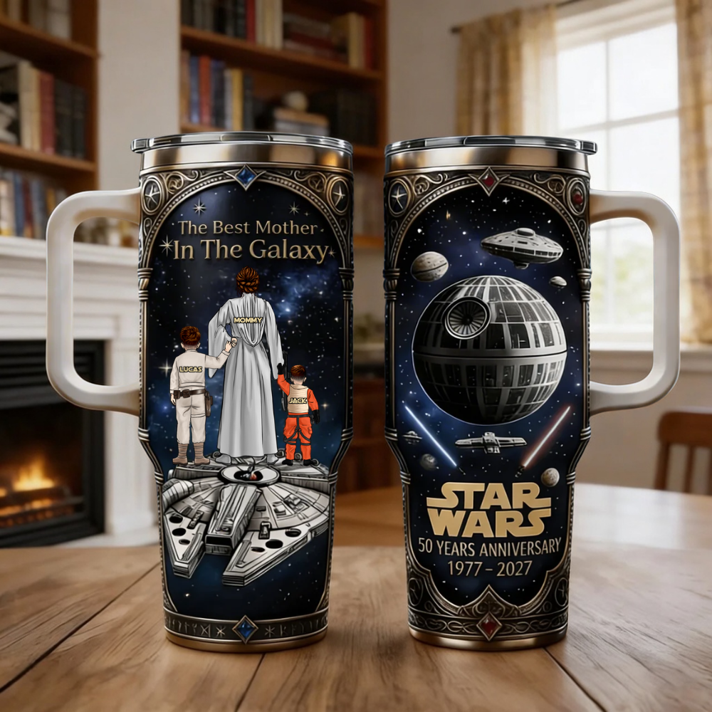 Personalized Galaxy Mom Tumbler | Custom Drinkware Gift for Mom Tumbler GradoCreations