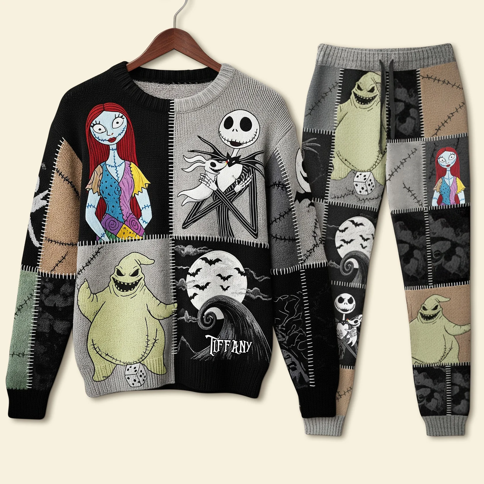 Personalized Kooky Town Pajama Set for Horror Lovers Gift