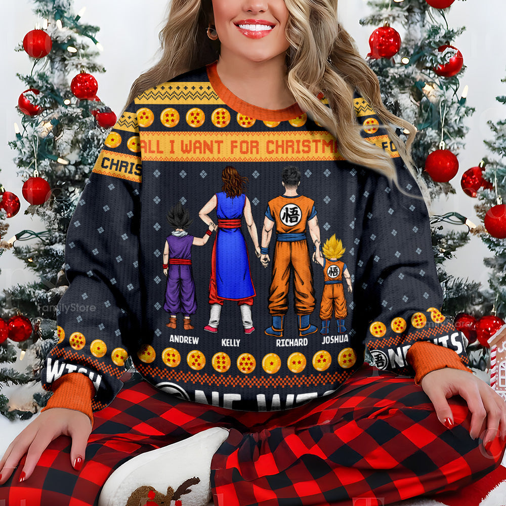 Personalized Family Ugly Sweater Christmas Gift | Custom Names