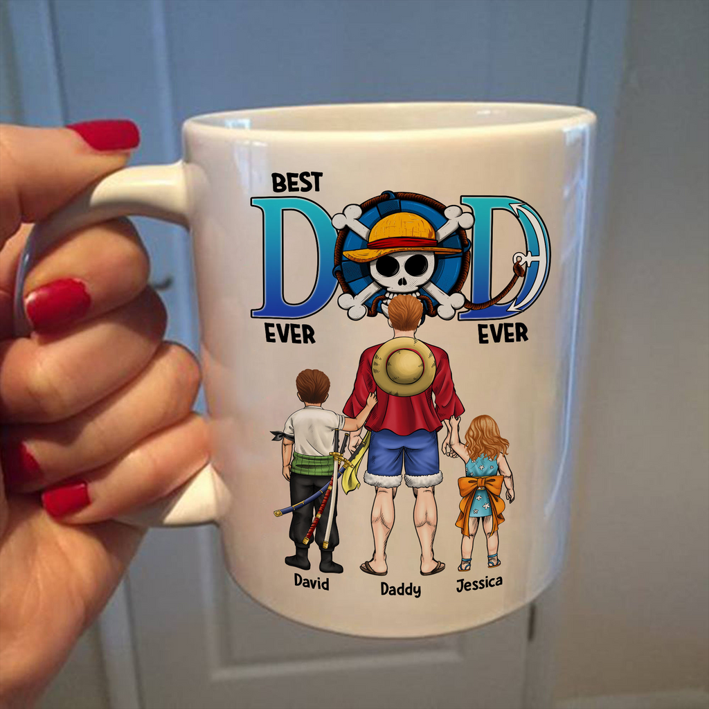 Personalized Best Dad Ever Mug Custom Name for Father