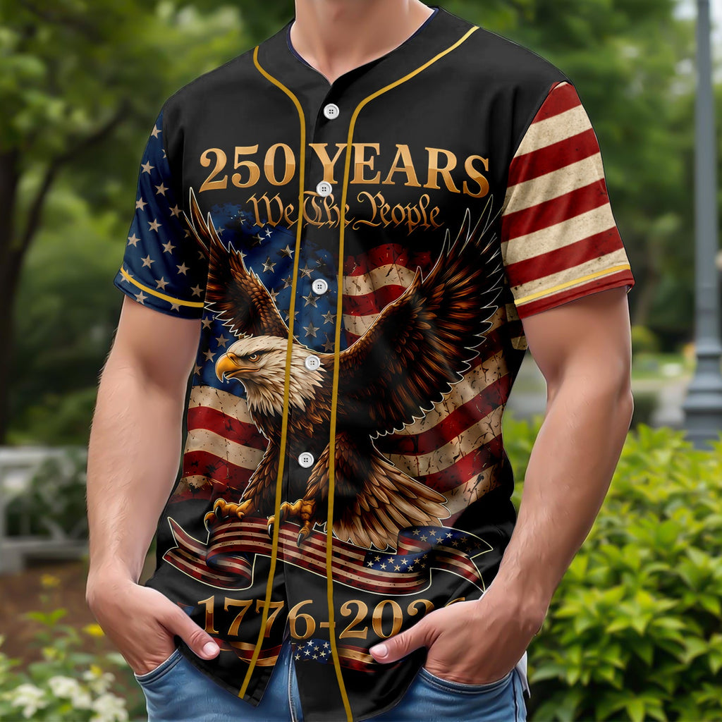 Personalized 250th Anniversary Baseball Jersey Shirt Gift Jersey Baseball Shirt GradoCreations