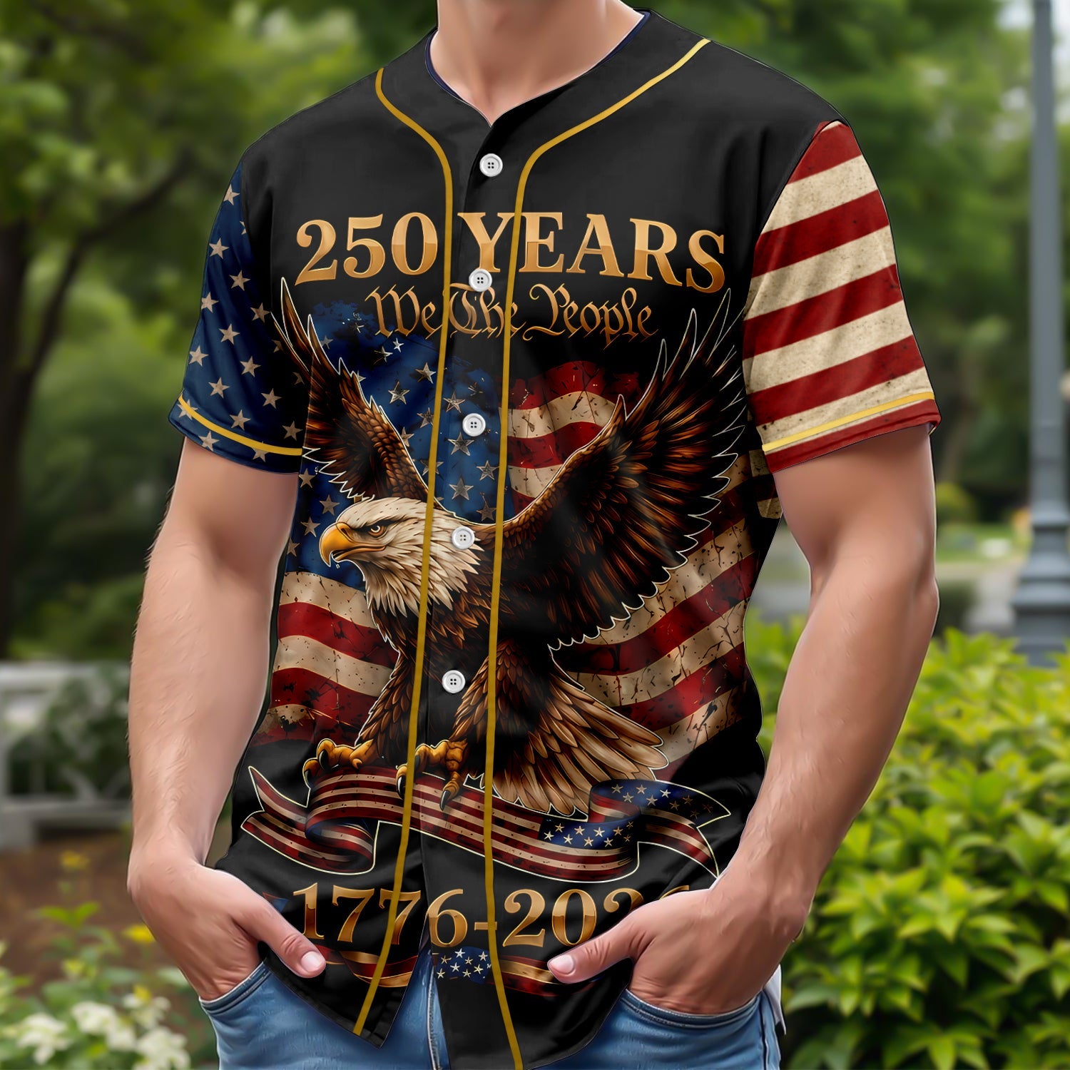 Personalized 250th Anniversary Baseball Jersey Shirt Gift Jersey Baseball Shirt GradoCreations