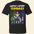 Personalized Superdad T-Shirt Gift for Father's Day - Cotton Apparel