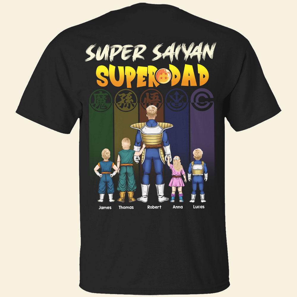 Personalized Superdad T-Shirt Gift for Father's Day - Cotton Apparel
