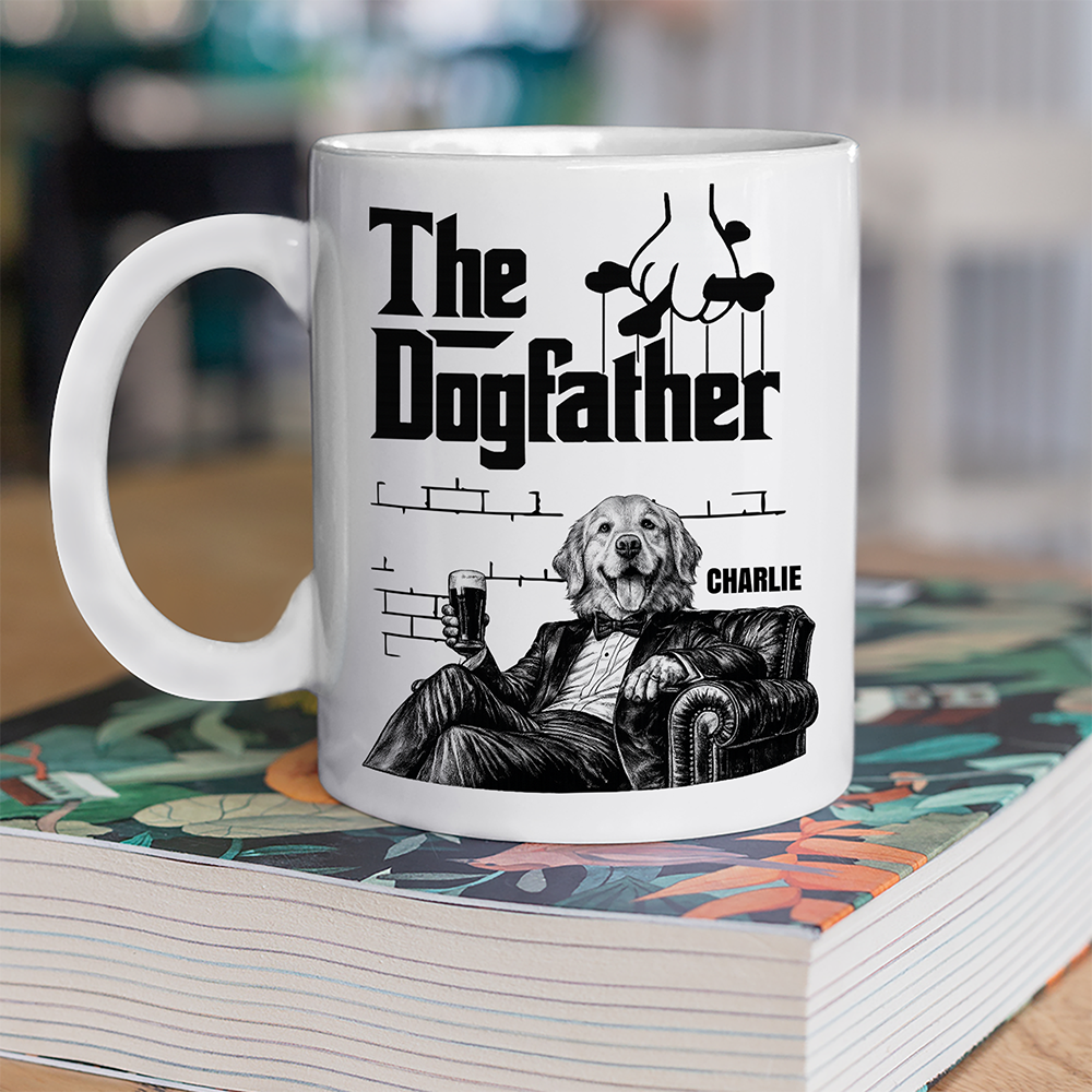 Personalized Dog Father Mug Custom Photo Gift for Dad HN590 - mug GradoCreations