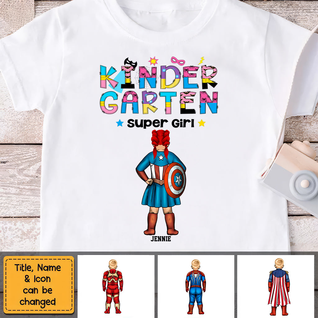 Personalized Super Girl Back To School Shirt for Kids