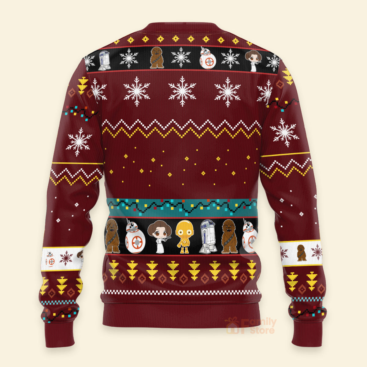 Christmas Personalized Ugly Sweater for Dad, Grandpa, Husband - Custom Family Gift