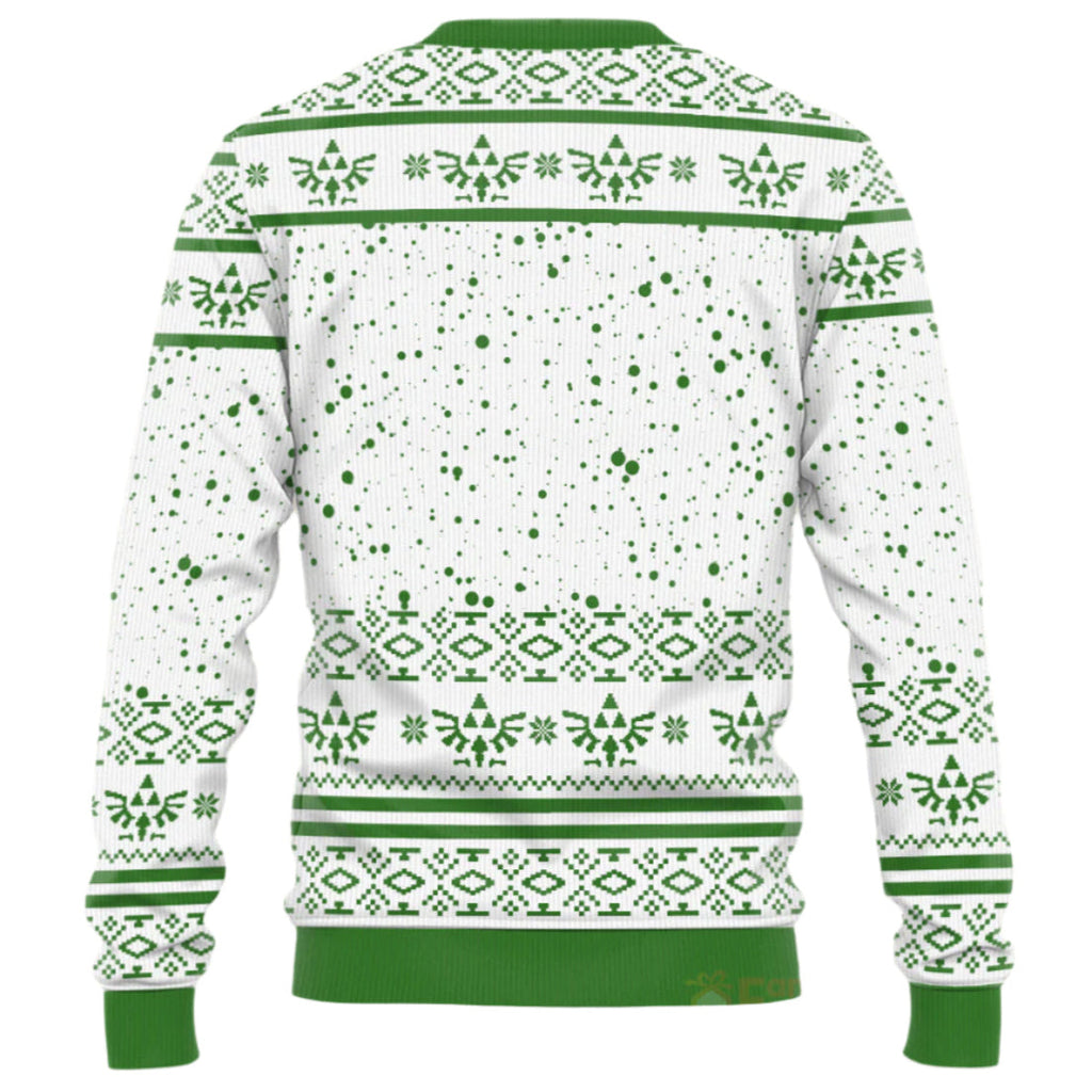 Personalized Ugly Sweater Featuring Zelda Design for Dad, Grandpa, Husband - Holiday Gift