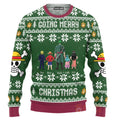 Personalized Family Green Pattern Ugly Sweater Gift for Dad