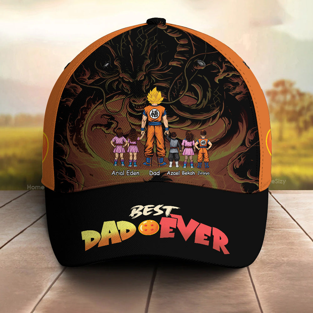 Personalized Classic Cap Best Dad Ever Custom Name Gift for Dad