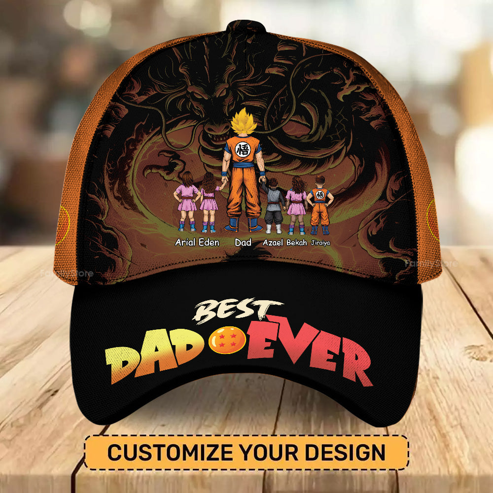Personalized Classic Cap Best Dad Ever Custom Name Gift for Dad