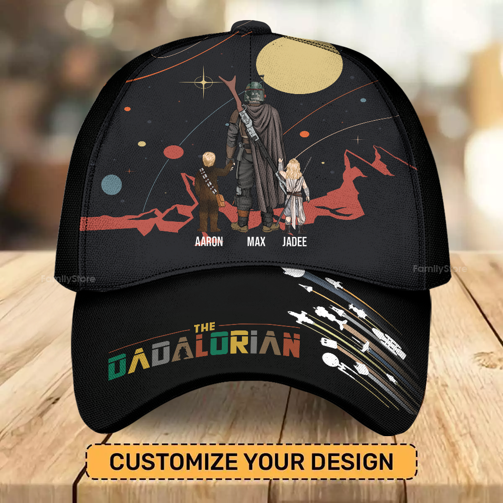 Personalized Dadalorian Classic Cap Custom Name Gift for Dad