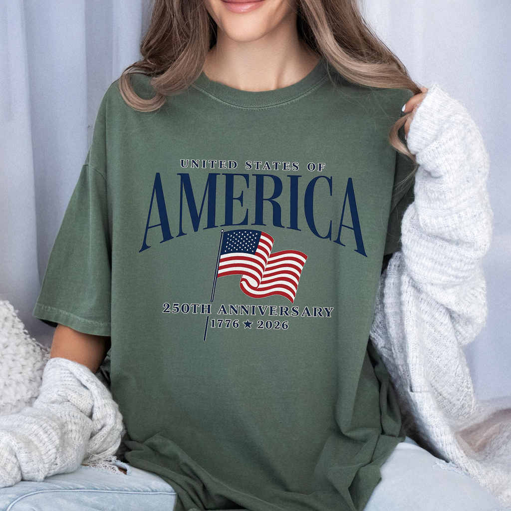Personalized America 250th Anniversary Comfort Shirt Gift Comfort Shirt GradoCreations