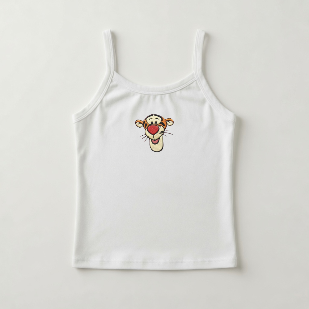 Personalized Embroidery Tank Top with Honey Bear Design for Her - Summer Gift for Movie Fans