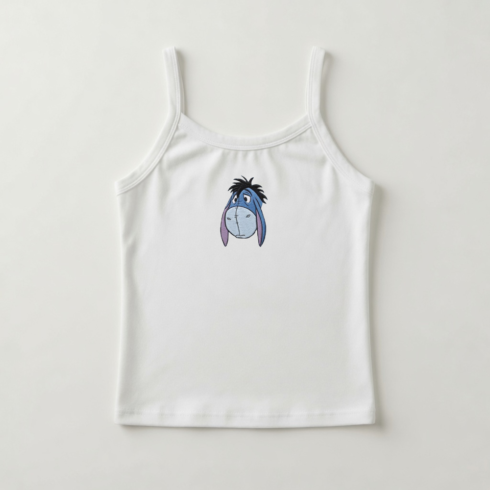 Personalized Embroidery Tank Top with Honey Bear Design for Her - Summer Gift for Movie Fans