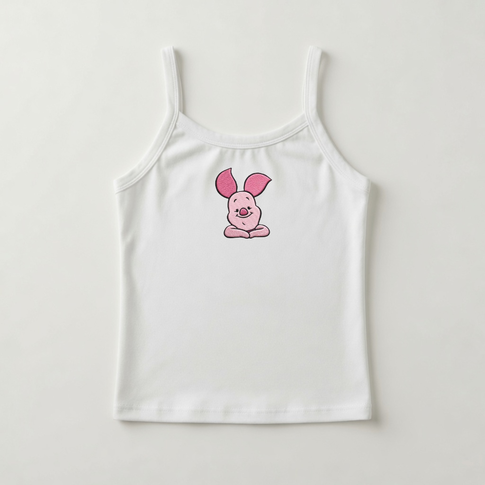 Personalized Embroidery Tank Top with Honey Bear Design for Her - Summer Gift for Movie Fans
