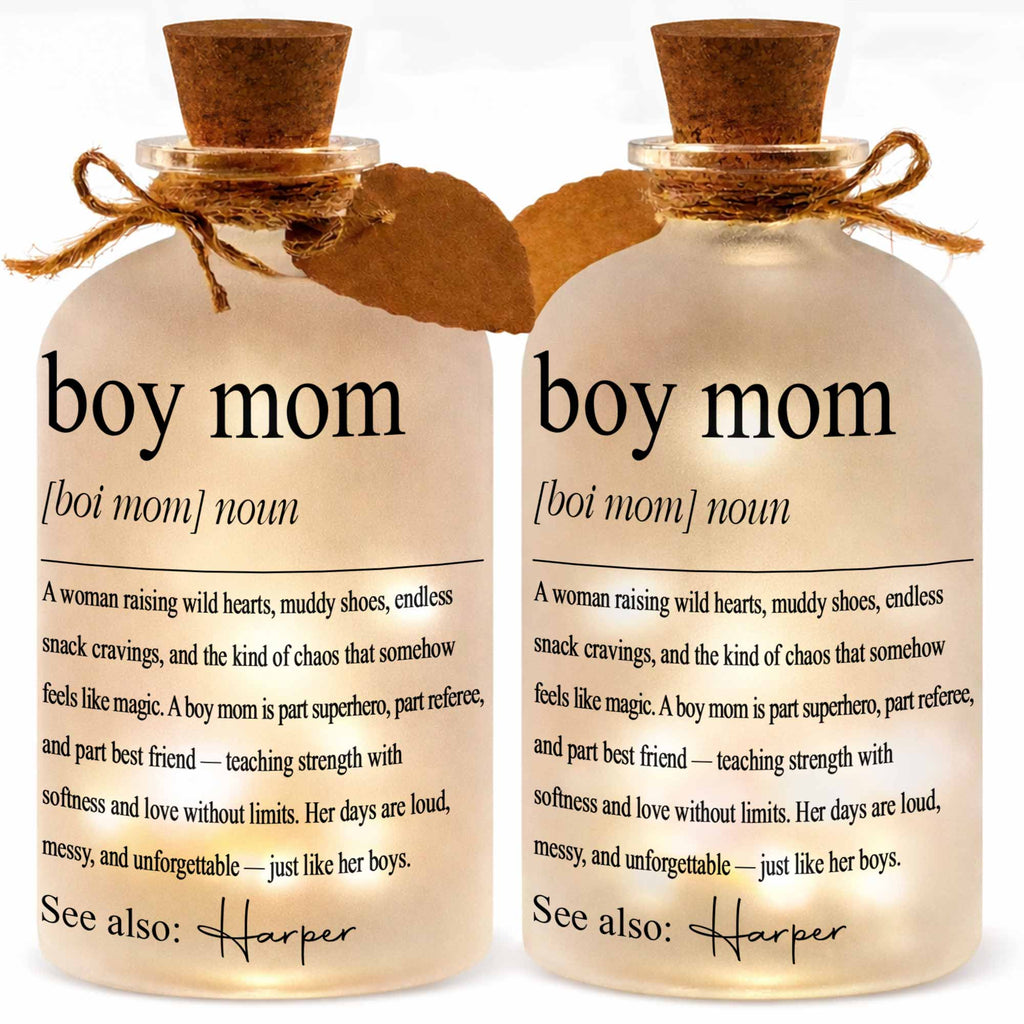 Personalized Short Bottle Light for Boy Mom Custom Gift Short Bottle Light GradoCreations