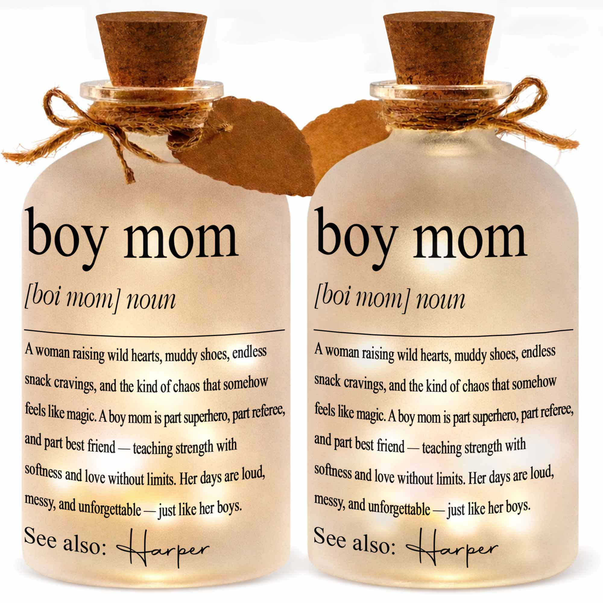 Personalized Short Bottle Light for Boy Mom Custom Gift Short Bottle Light GradoCreations