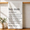 Personalized Kitchen Towel for Boy Mom with Custom Name Gift Kitchen Towel GradoCreations