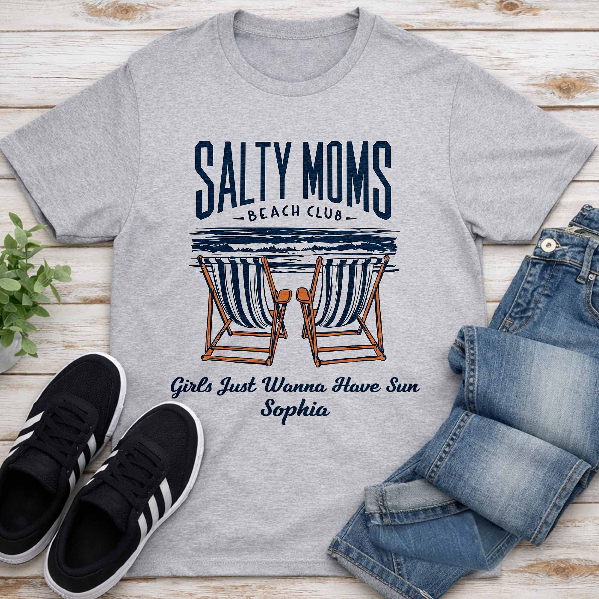Personalized Unisex T-shirt Hoodie Custom Gift for Mom Beach Lovers Shirt GradoCreations
