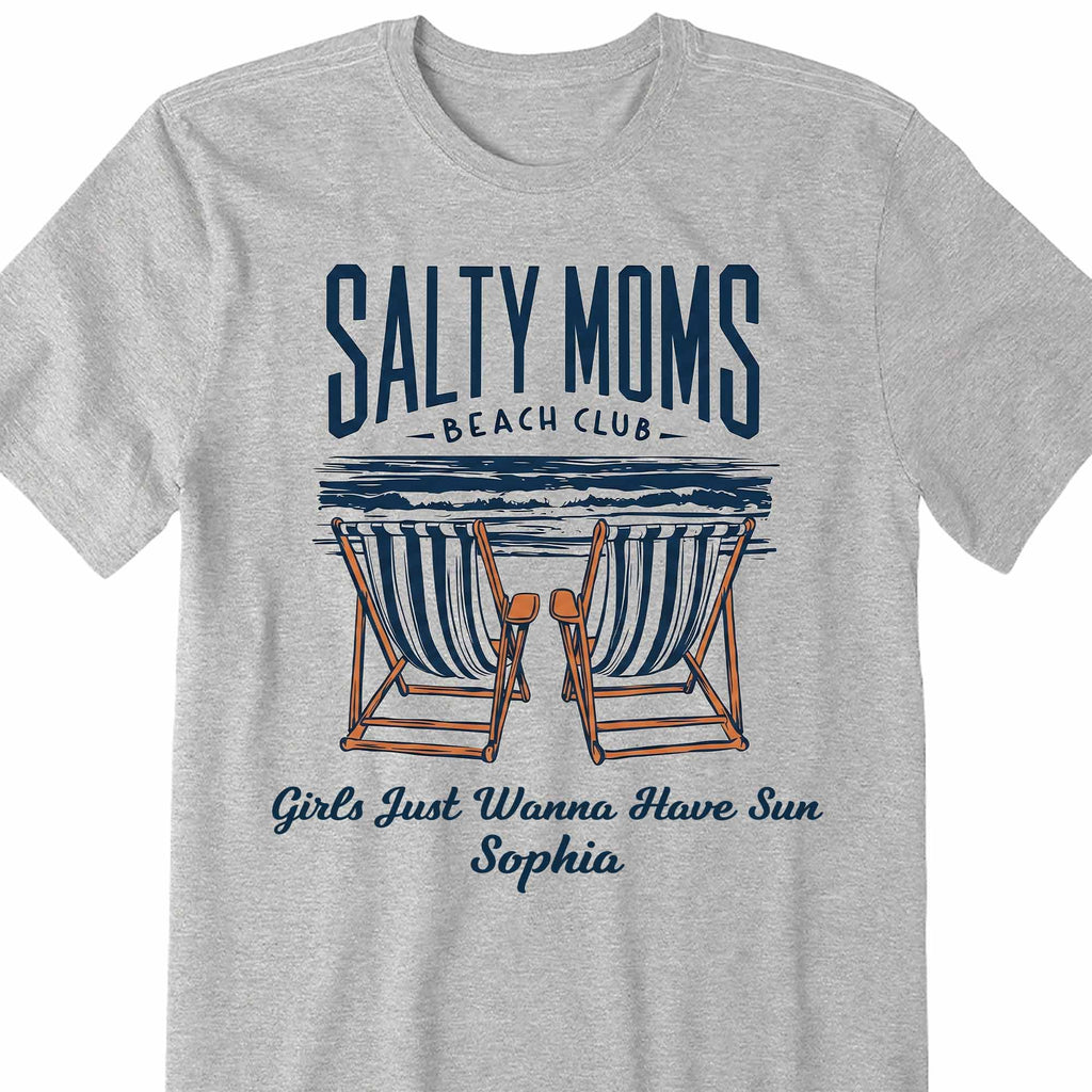 Personalized Unisex T-shirt Hoodie Custom Gift for Mom Beach Lovers Shirt GradoCreations
