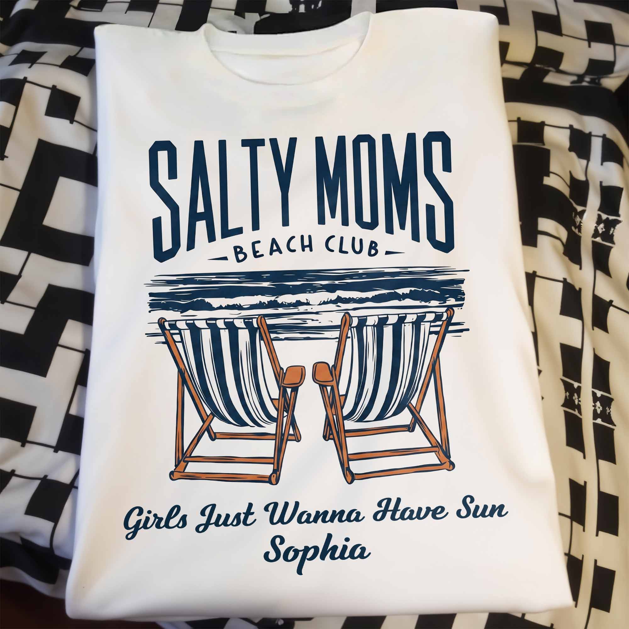 Personalized Unisex T-shirt Hoodie Custom Gift for Mom Beach Lovers Shirt GradoCreations