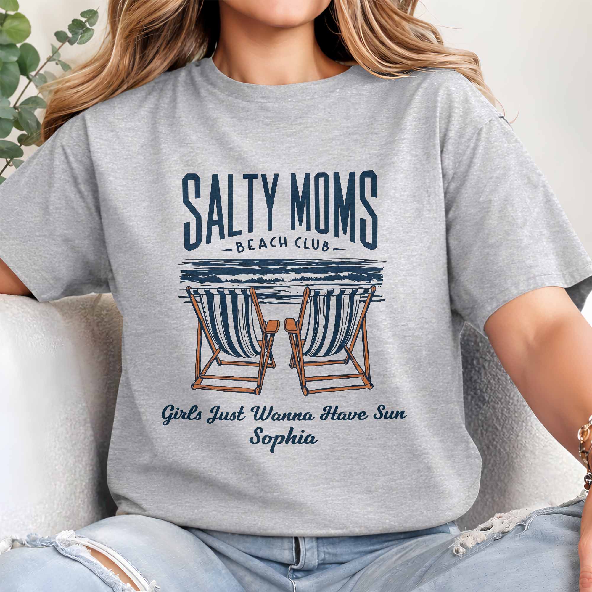 Personalized Unisex T-shirt Hoodie Custom Gift for Mom Beach Lovers Shirt GradoCreations