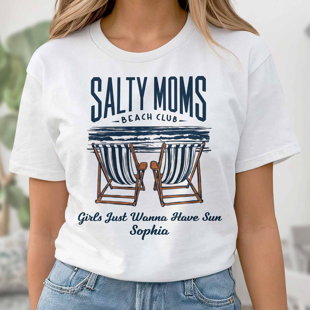 Personalized Unisex T-shirt Hoodie Custom Gift for Mom Beach Lovers Shirt GradoCreations
