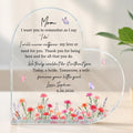 Personalized Heart Shaped Acrylic Plaque Custom Gift for Mom