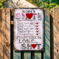 Personalized Metal Sign Funny Rules Gift for Mom Home Decor Metal Sign GradoCreations