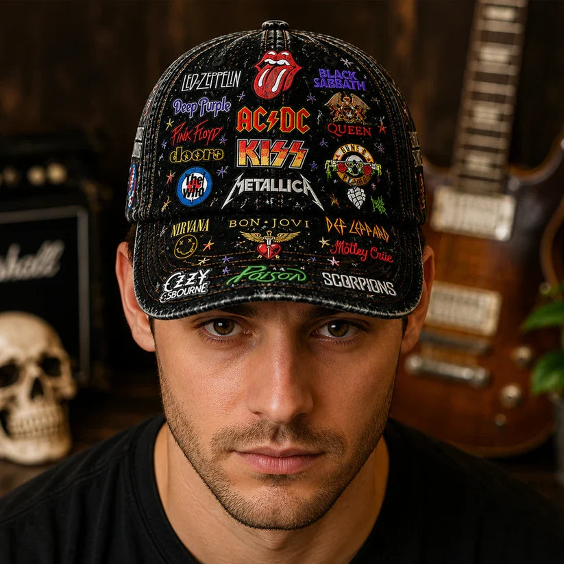 Personalized Classic Rock Legends Cap Custom Hat Gift for Music Lovers Classic Cap GradoCreations