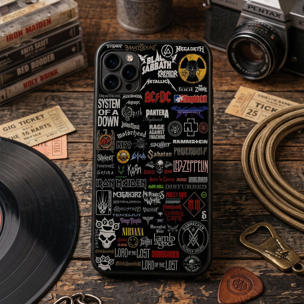 Classic Rock Legends Phone Case Custom Design for Music Lovers GradoCreations