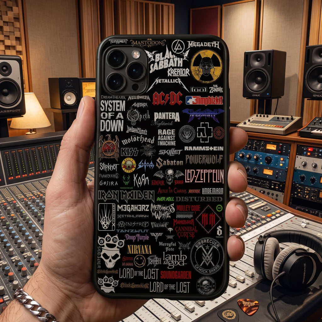 Classic Rock Legends Phone Case Custom Design for Music Lovers GradoCreations