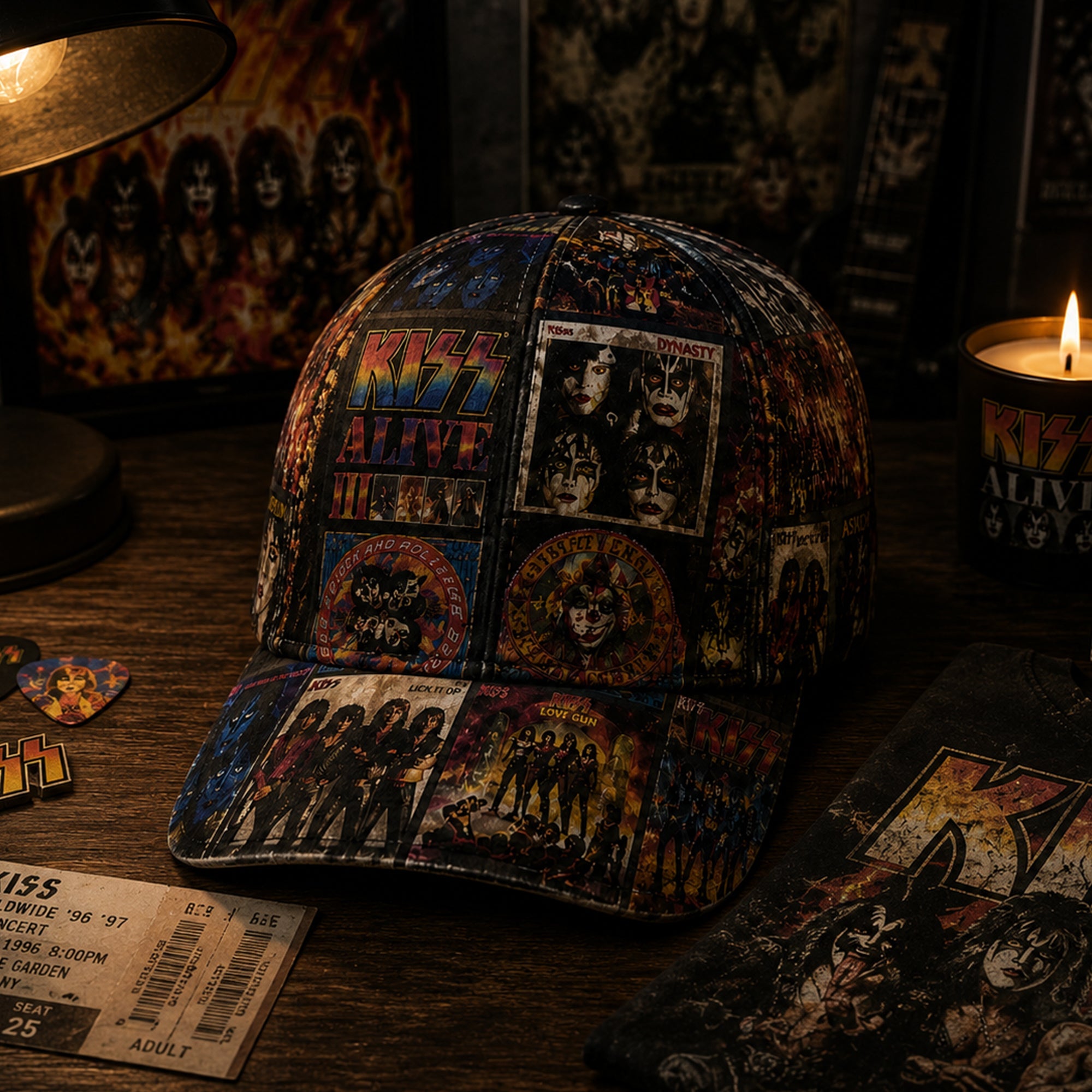 Personalized Vintage Rock Band Snapback Cap for Music Lovers GradoCreations