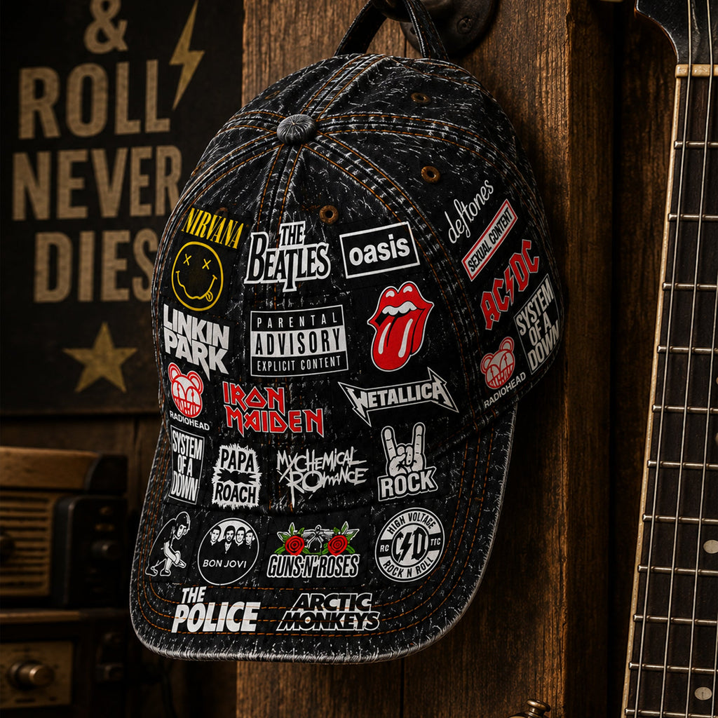Personalized Classic Rock Cap for Music Lovers - Legends Edition GradoCreations