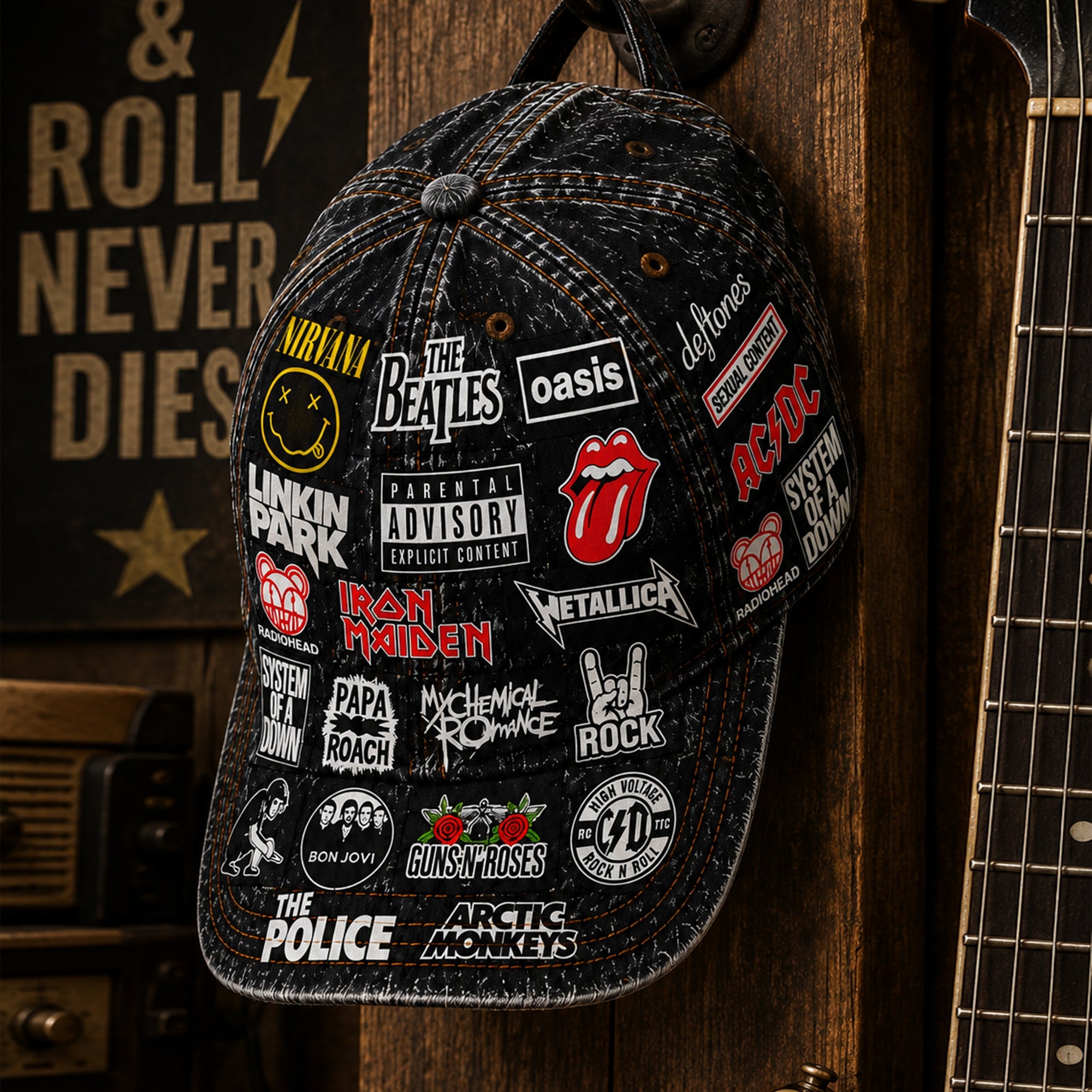 Personalized Classic Rock Cap for Music Lovers - Legends Edition GradoCreations