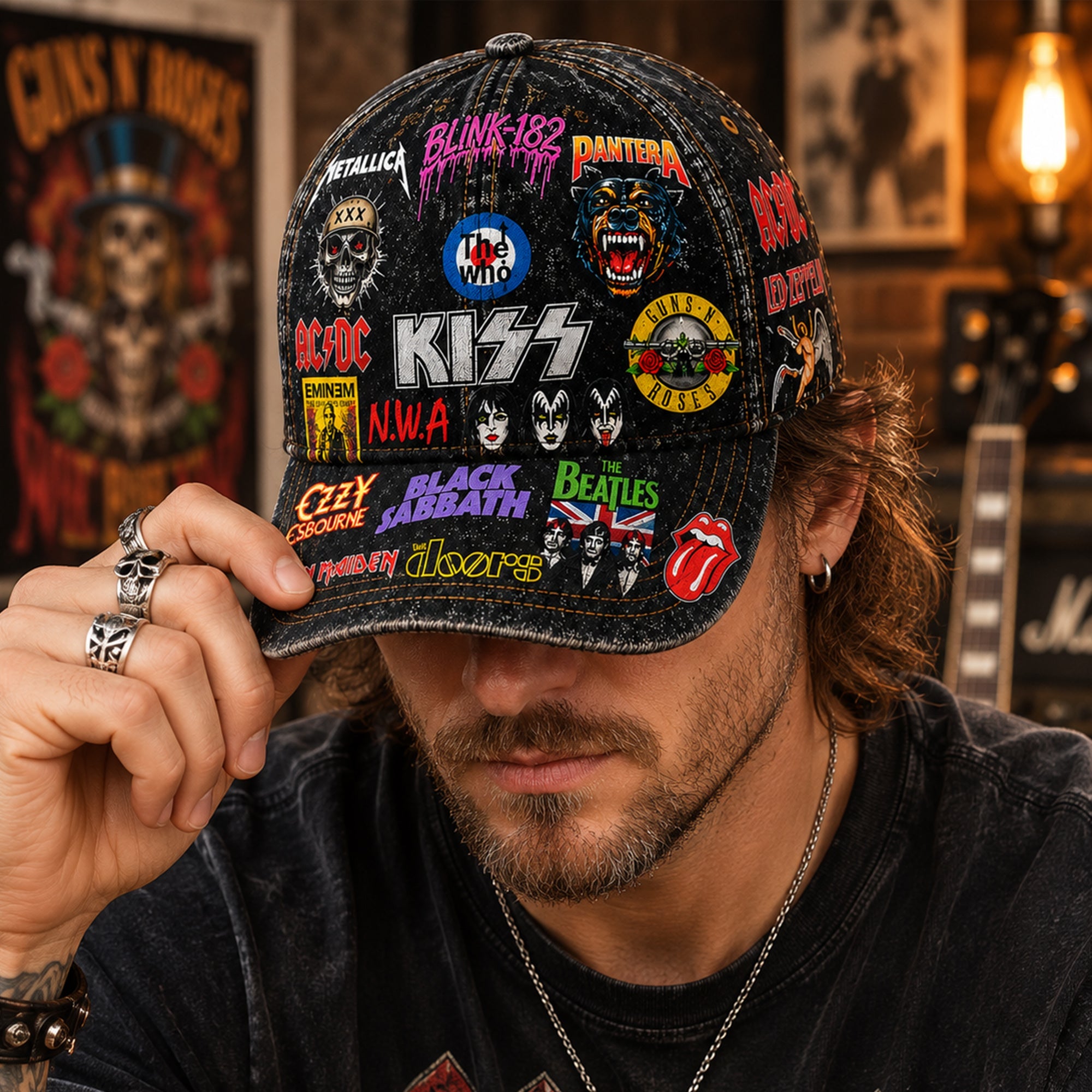 Personalized Rock Legends Classic Cap Custom Design Gift GradoCreations