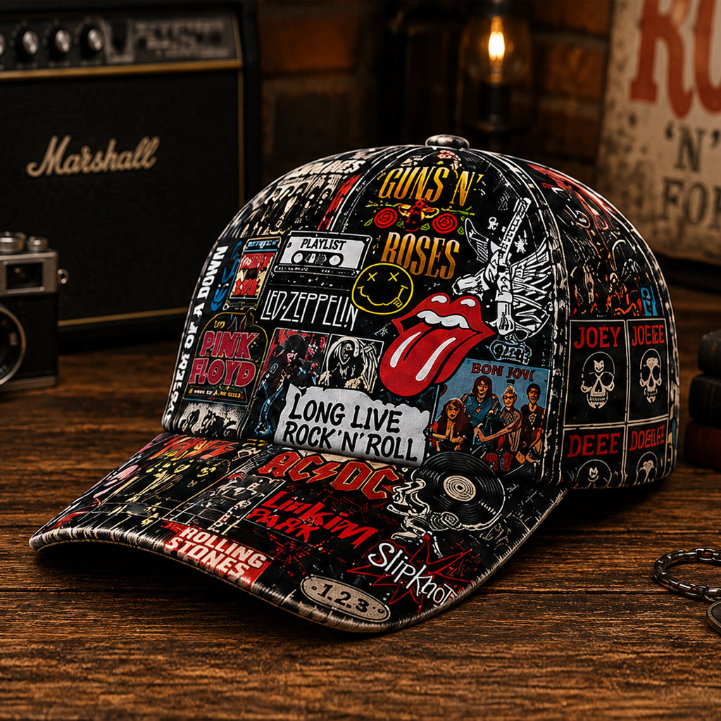 Personalized Classic Rock Cap Custom Style Gift for Music Lovers GradoCreations
