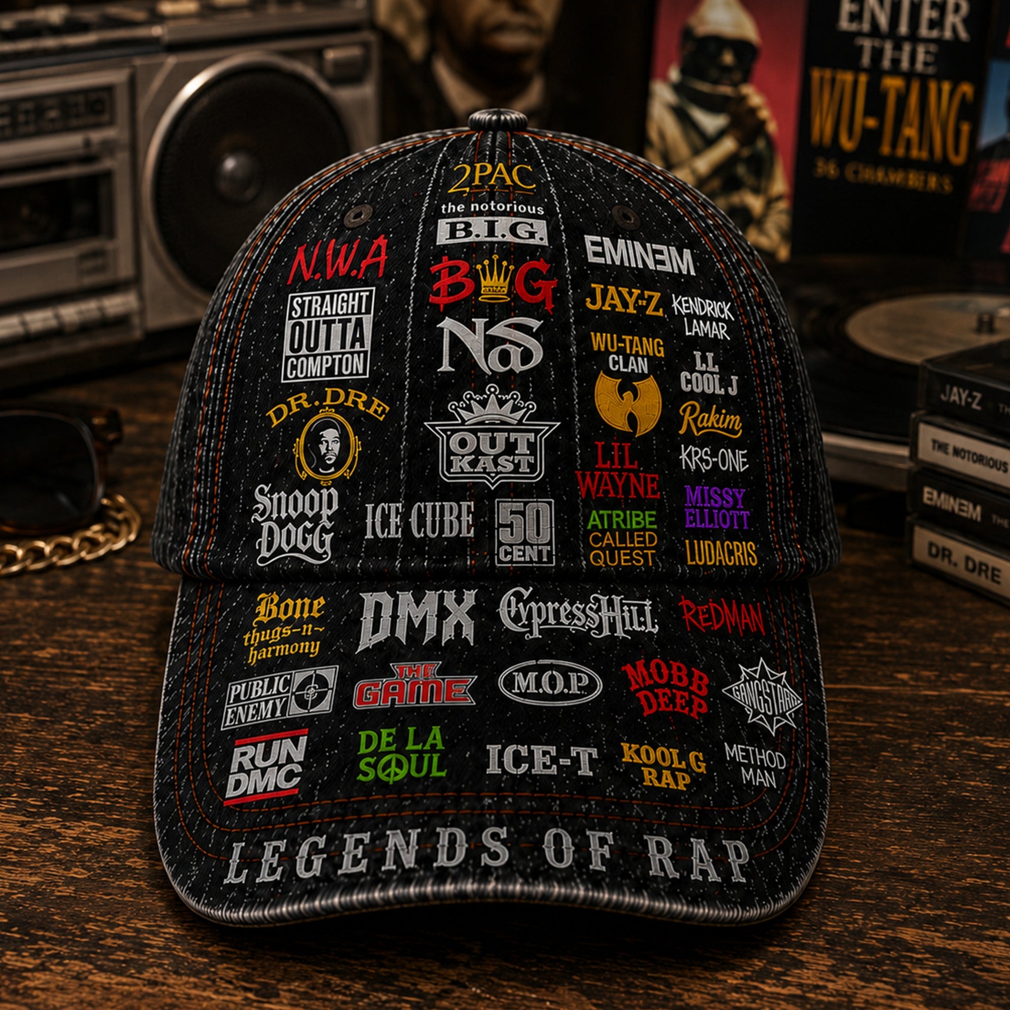 Personalized Legends Edition Classic Cap for Rap Lovers GradoCreations