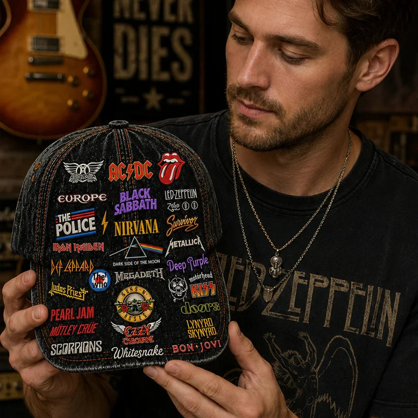 Custom Printed Classic Cap Rock Legends for Music Fans Classic Cap GradoCreations