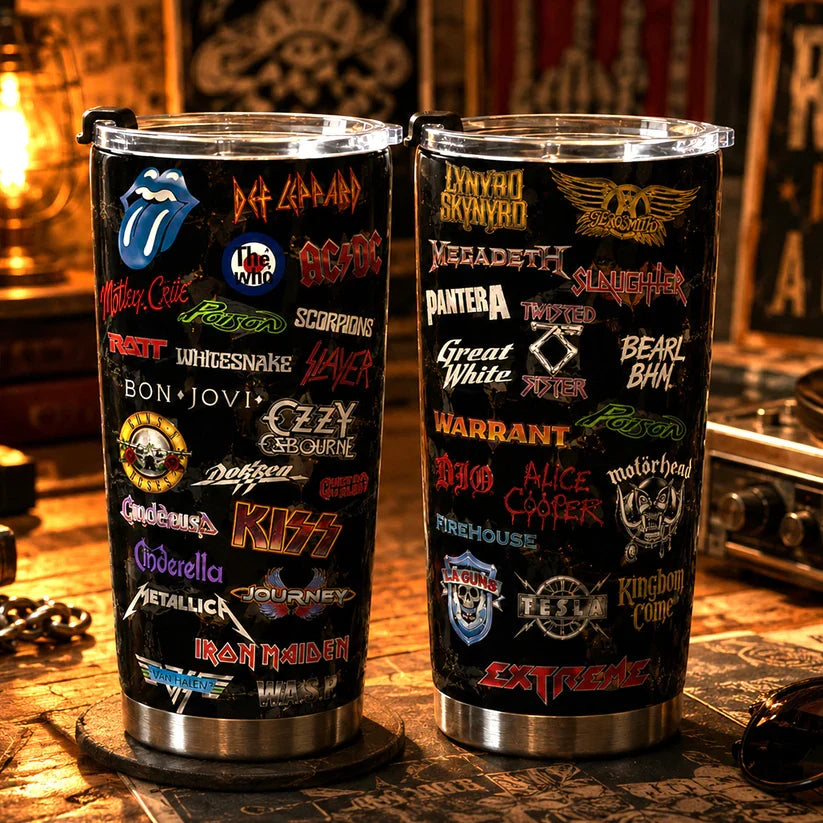 Personalized Classic Rock Legends Tumbler Custom Drinkware Gift Tumbler GradoCreations