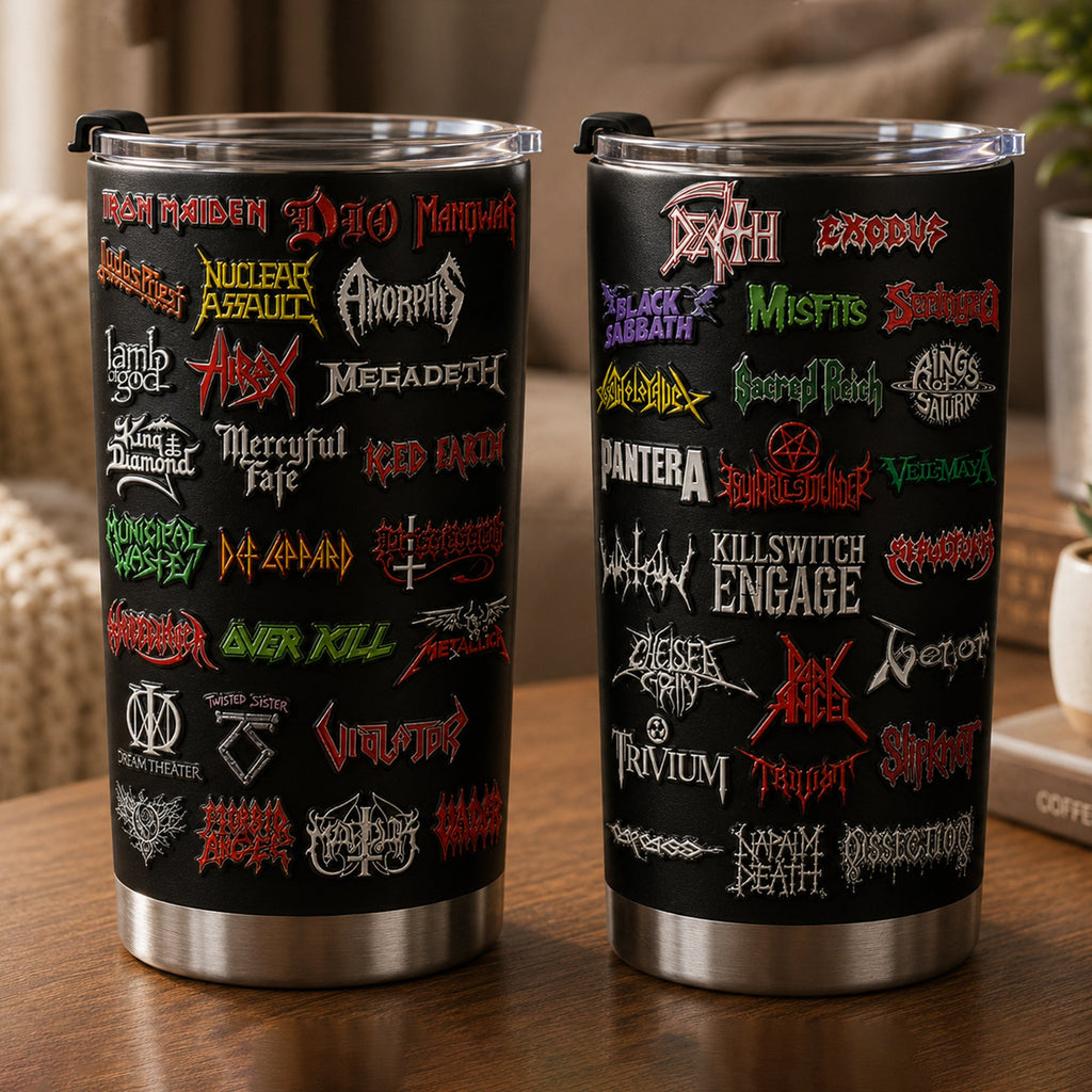 Custom Classic Rock Legends Tumbler Unique Gift for Music Lovers GradoCreations