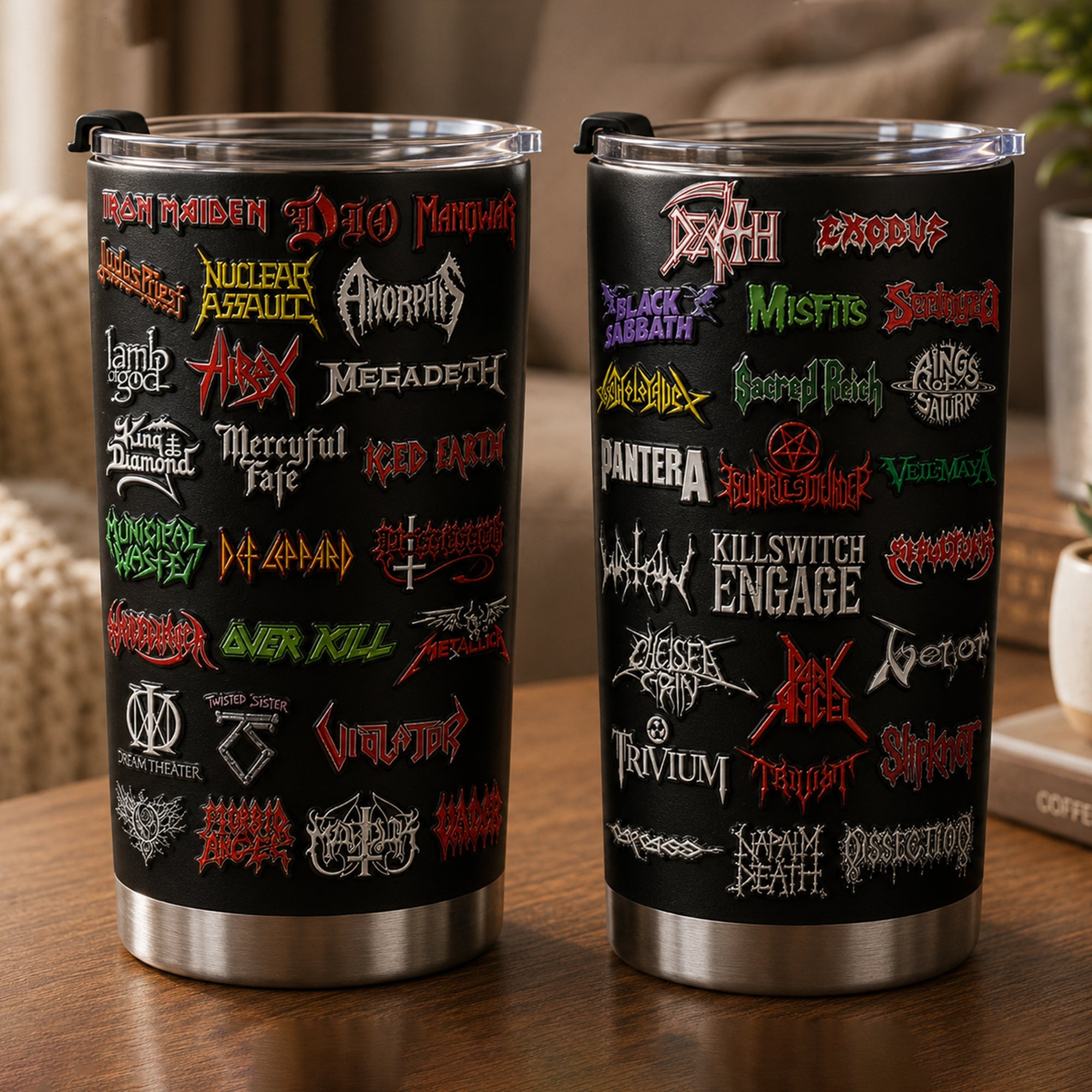 Custom Classic Rock Legends Tumbler Unique Gift for Music Lovers GradoCreations