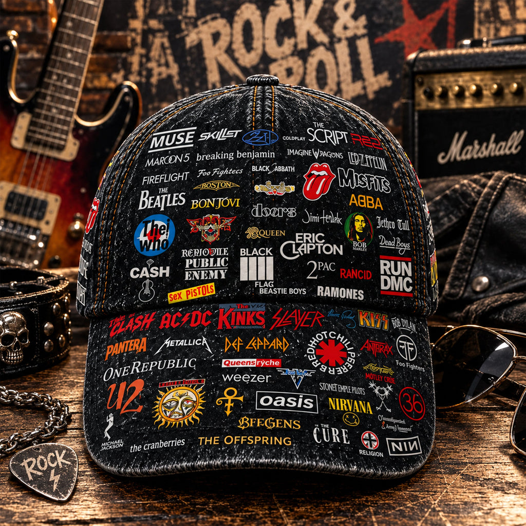 Classic Rock Legends Edition Cap Custom Name Personalization Classic Cap GradoCreations